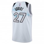 Minnesota Timberwolves Trikot Rudy Gobert Nike 2024-25 City Edition Weiß Swingman - Herren
